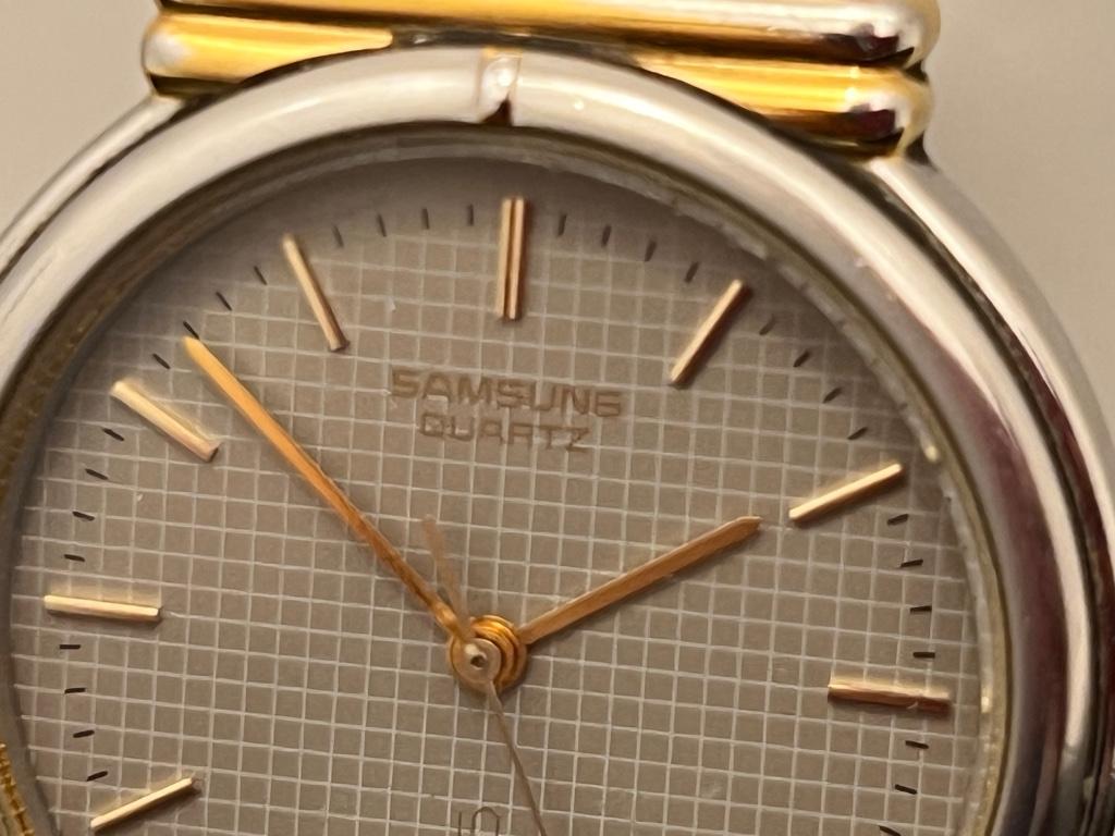Samsung Quartz Horloge Staal Goud, Overige merken, Staal, Gebruikt, Staal