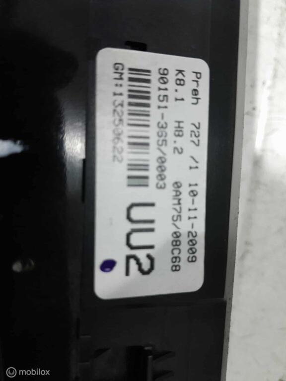 Bedieningspaneel kachel Opel Zafira 13250622, Auto-onderdelen, Gebruikt, Ophalen of Verzenden