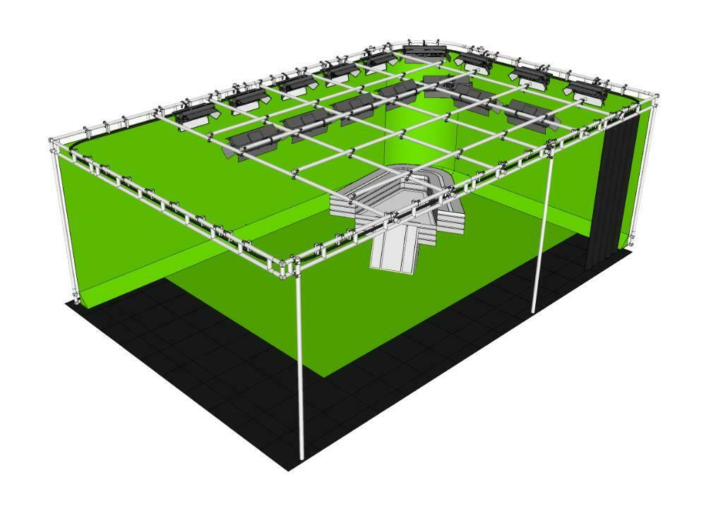 Modulaire Chromakey Greenscreen studio op uw eigen locatie, Montage of Bewerking