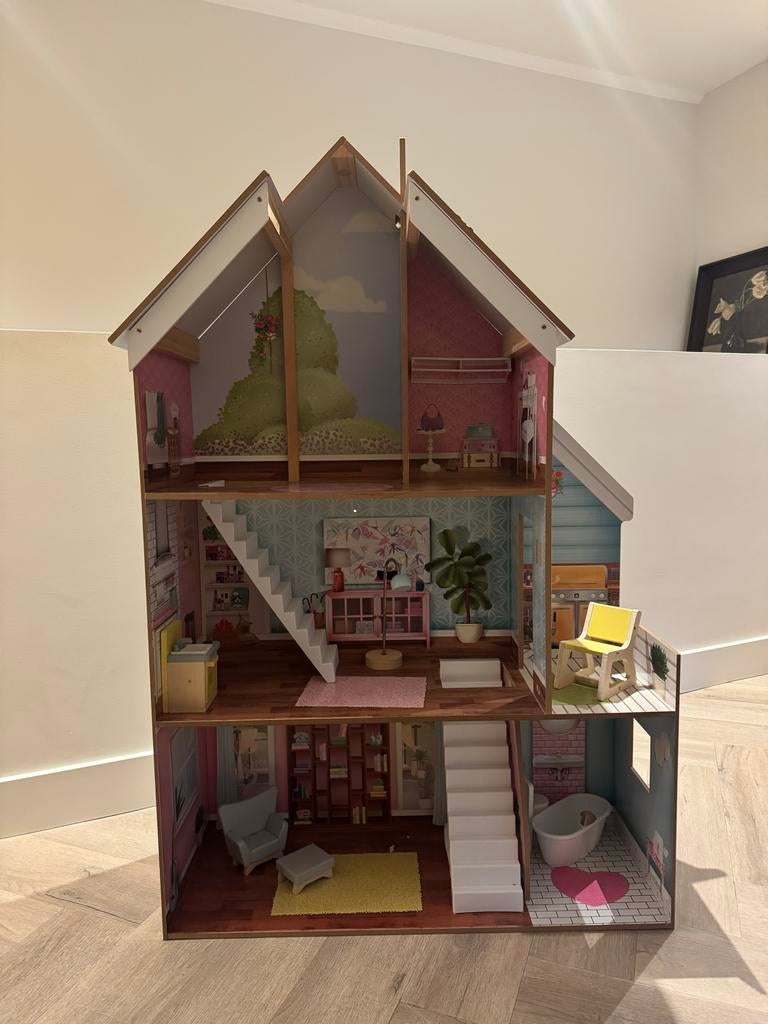 Leuk KidKraft poppenhuis, Ophalen, Zo goed als nieuw, Poppenhuis