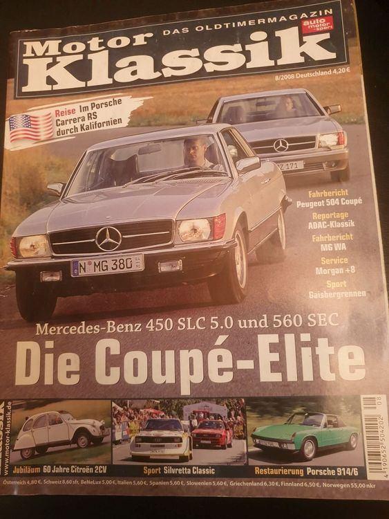 Motor Klassik 8 / 2008 Das oldtimermagazin | Tijdschrift, Ophalen of Verzenden, Gelezen, Algemeen