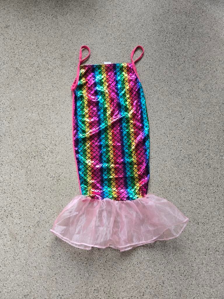 Zeemeermin jurkje 5-7 jaar, Kinderen en Baby's, Carnavalskleding en Verkleedspullen, Meisje, 104 of kleiner, Ophalen of Verzenden