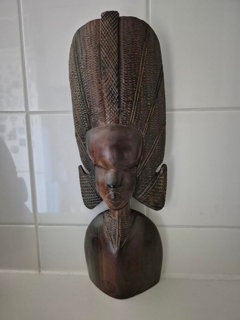 Zeer mooi Afrikaans-Keniaans ebbenhout beeld, Antiek en Kunst, Kunst | Beelden en Houtsnijwerken, Ophalen of Verzenden