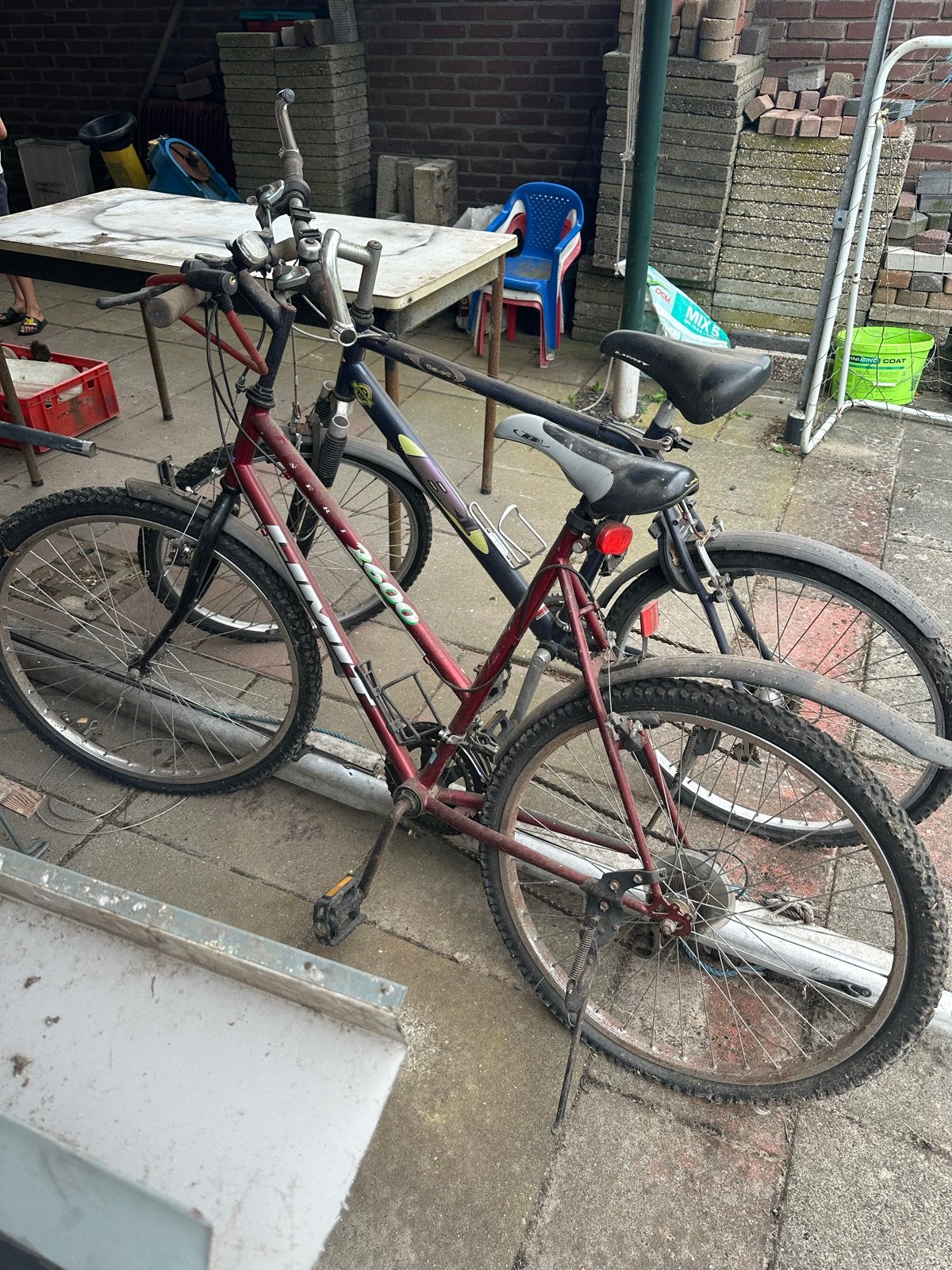 Twee gebruikte mountainbikes - opknappers, Fietsen en Brommers, Gebruikt, Fully, 49 tot 53 cm, Ophalen
