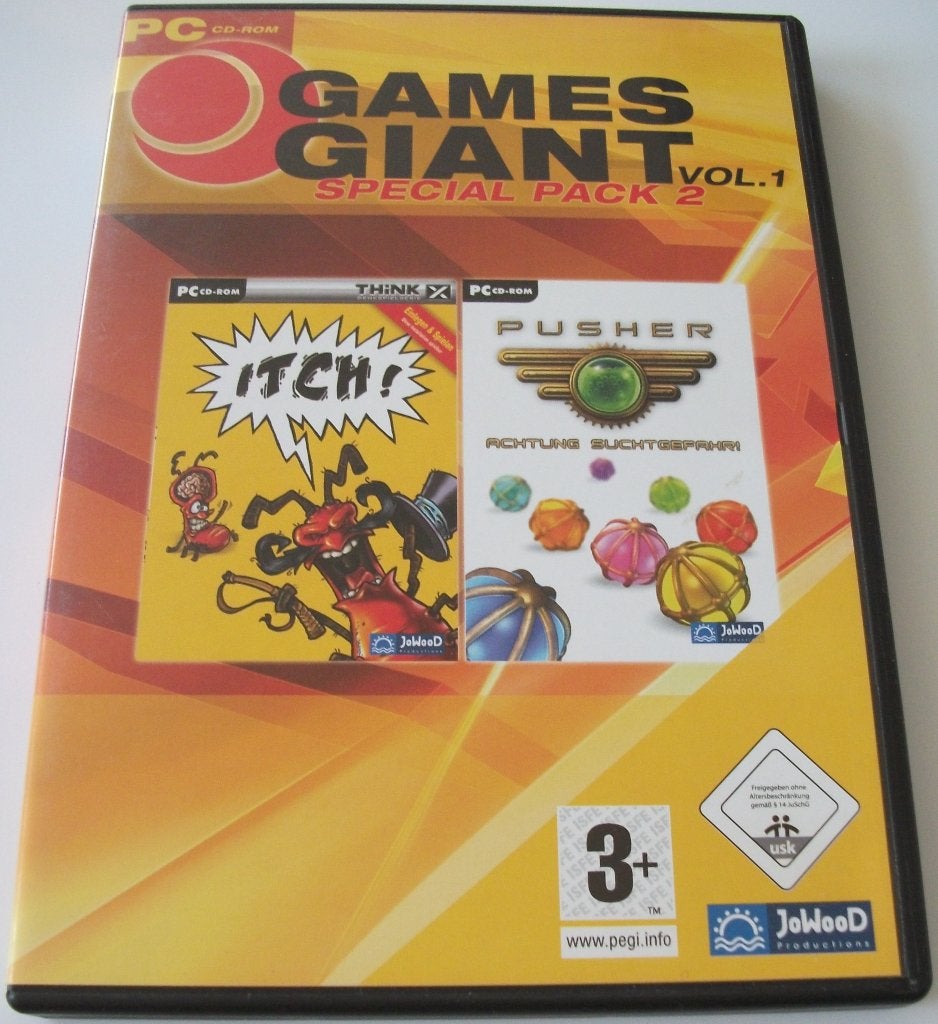 PC Game *** ITCH! & PUSHER *** Special 2-Games Pack, Spelcomputers en Games, Games | Pc, Zo goed als nieuw, Puzzel en Educatief