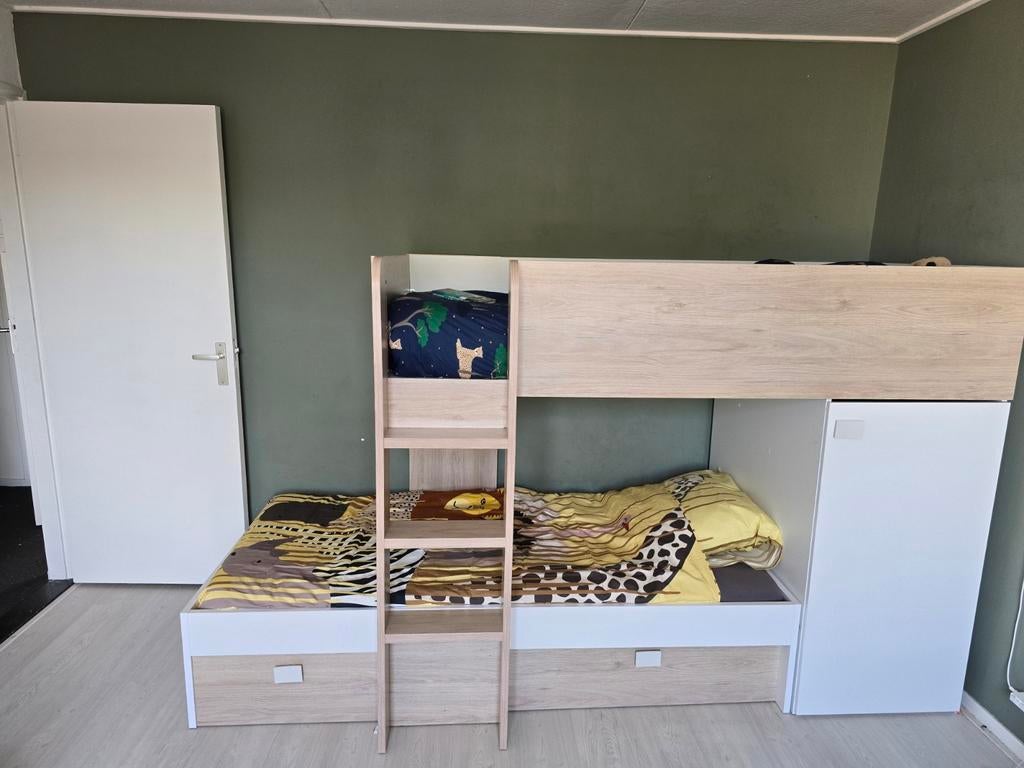 Ricardo stapelbed met kast en lades, Ophalen, Gebruikt, Stapelbed