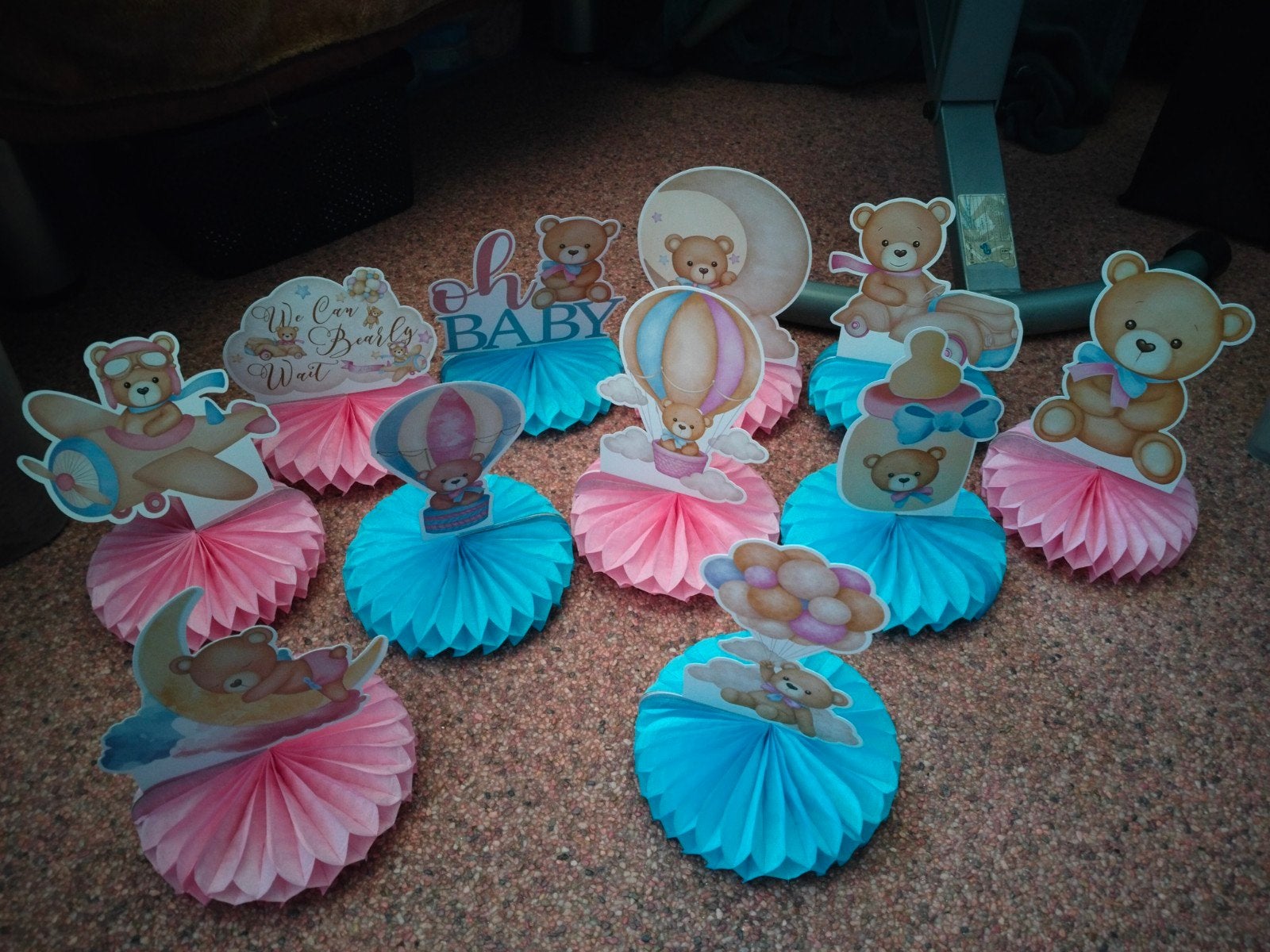 baby shower decoratie, Ophalen, Zo goed als nieuw, Versiering, Geboorte of Huwelijk