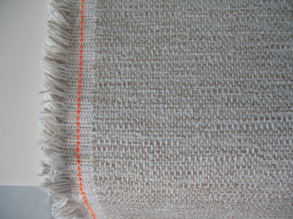 Aristide John 240; roomwit+beige; 2,9 mtr meubelstof NU 70€, Overige materialen, 120 cm of meer, Beige, Ophalen of Verzenden