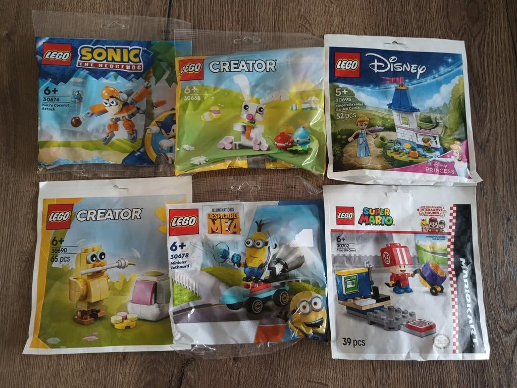 Lego 6 zakjes Nieuw, Ophalen of Verzenden, Nieuw