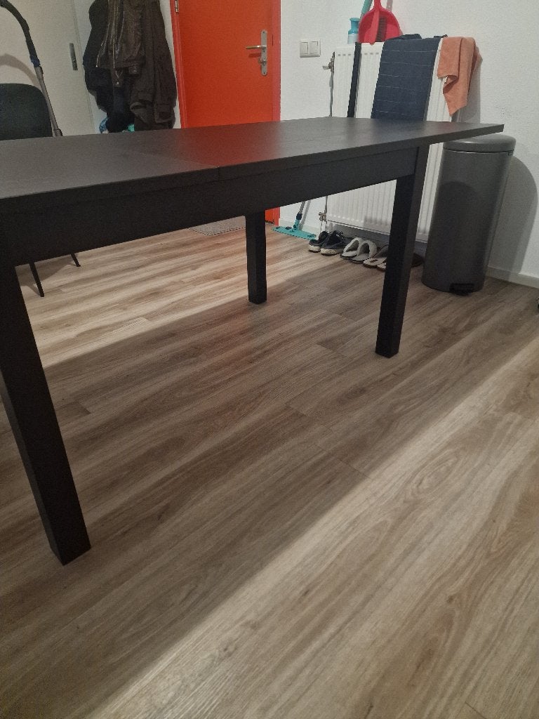 Foto 4 van Uitschuifbare eettafel IKEA Laneberg | Donkerbruin