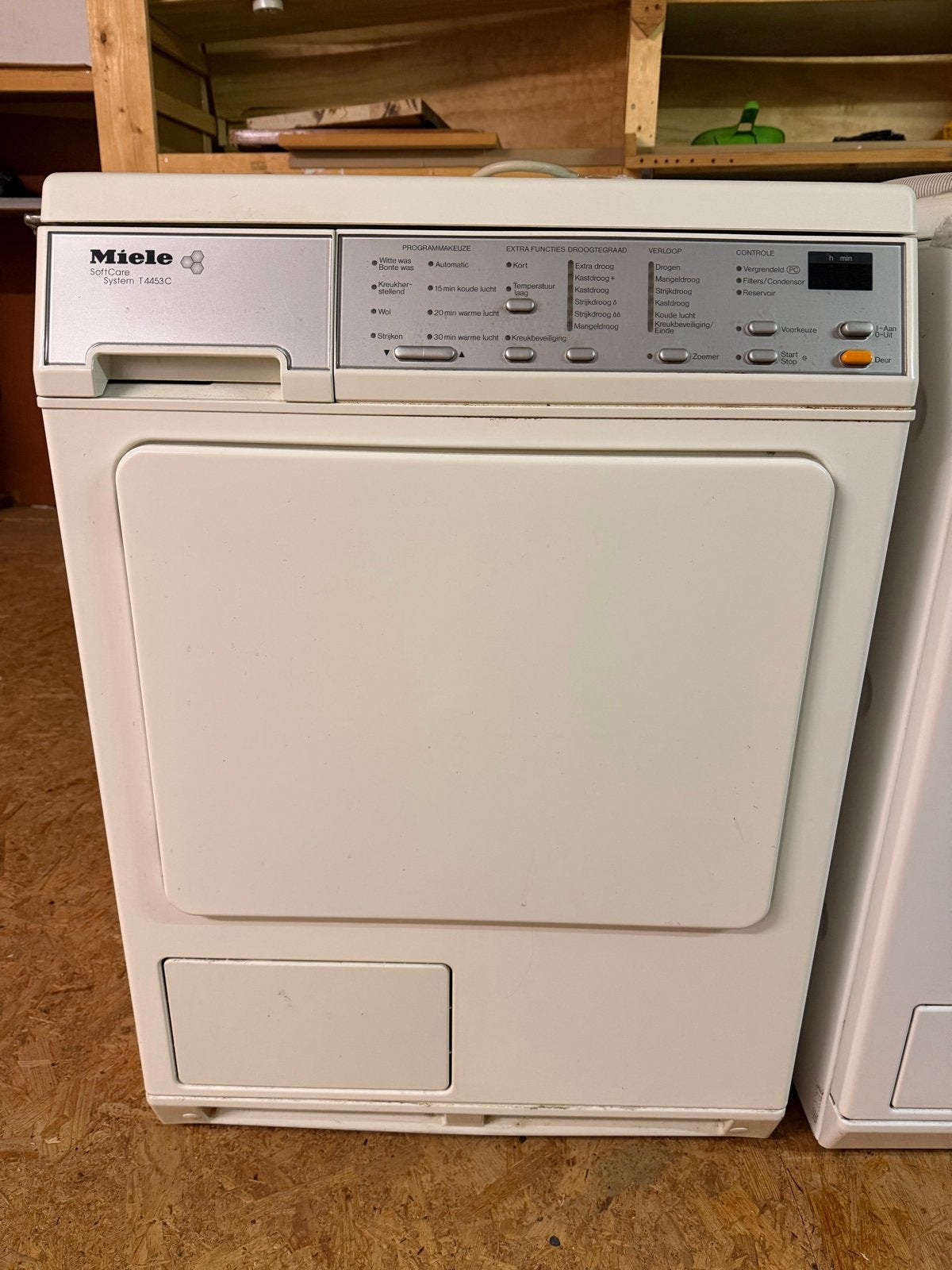 Miele condensdroger met opvangbak - Werkt perfect!, Ophalen, 6 tot 8 kg, Gebruikt, Voorlader