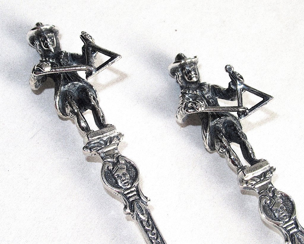 Vintage Twee Hollandse NIEKERK lepeltjes met Figuren., Antiek en Kunst, Ophalen of Verzenden