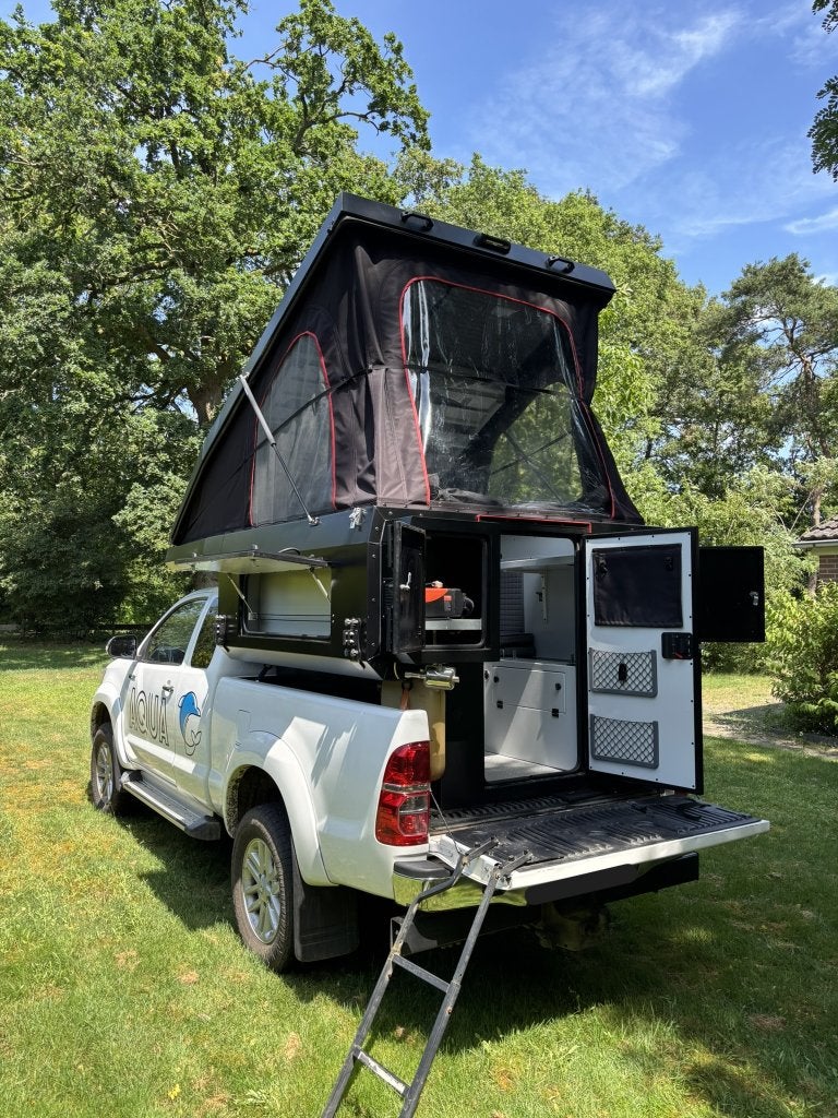 DECAMP Backpack S+ Camperopbouw (2024) - Zeer nette staat!, Caravans en Kamperen, Campers, Overige merken, Buitenlamp, Omvormer