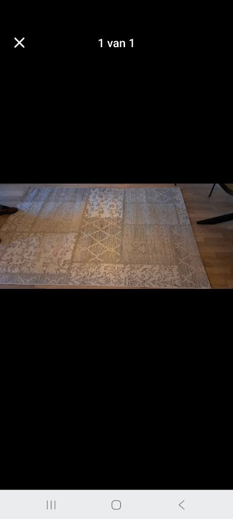 Groot vloerkleed taupe beige grijs, Ophalen, 200 cm of meer, Zo goed als nieuw, Grijs