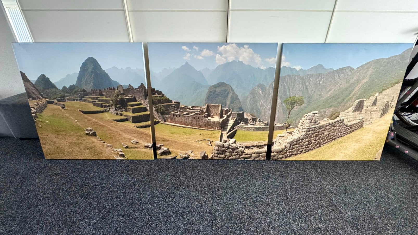 Drieluik canvas Machu Picchu foto, Ophalen, Gebruikt, Oorspronkelijke maker, Overige typen