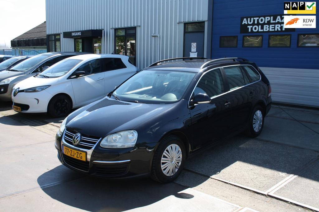 Volkswagen Golf Variant 1.9 TDI Comfortline Business *BJ'08*, Auto's, Voorwielaandrijving, Stof, Gebruikt, Zwart