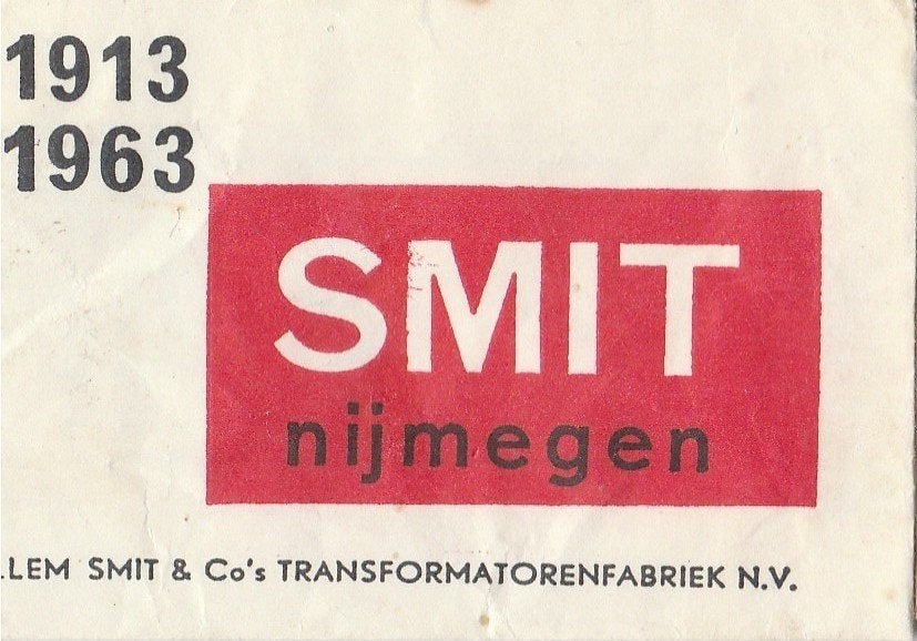 Willem Smit Nijmegen 1963 - transformatorenfabriek, Ophalen of Verzenden