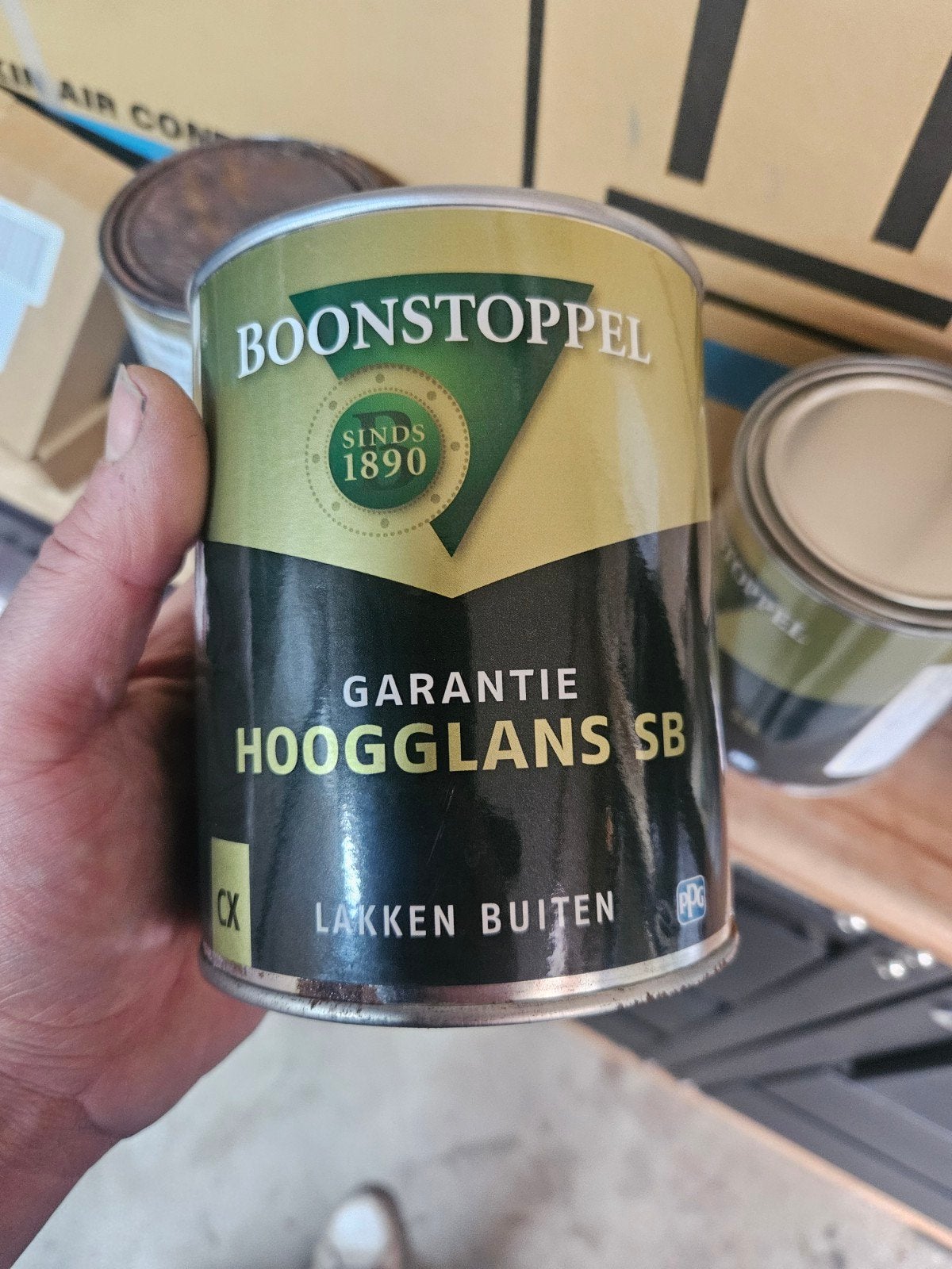 boonstoppel ral 5011 staalblauw, Ophalen of Verzenden, Nieuw, Wit