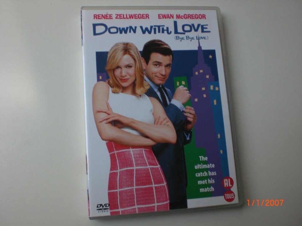 dvd Down With Love Renee Zellweger Ewan McGregor Tony Randal, Bonusmateriaal, Engels, Alle leeftijden, Nederlands