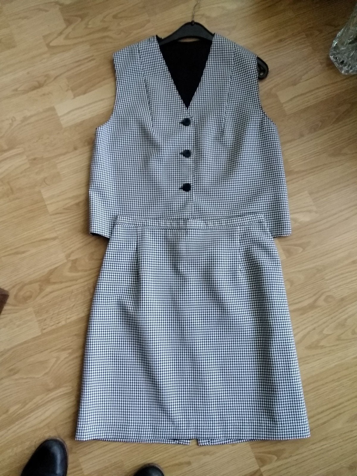 Rok en gilet maat 36 gevoerd, Ophalen, Nieuw, Maat 36 (S), Zwart