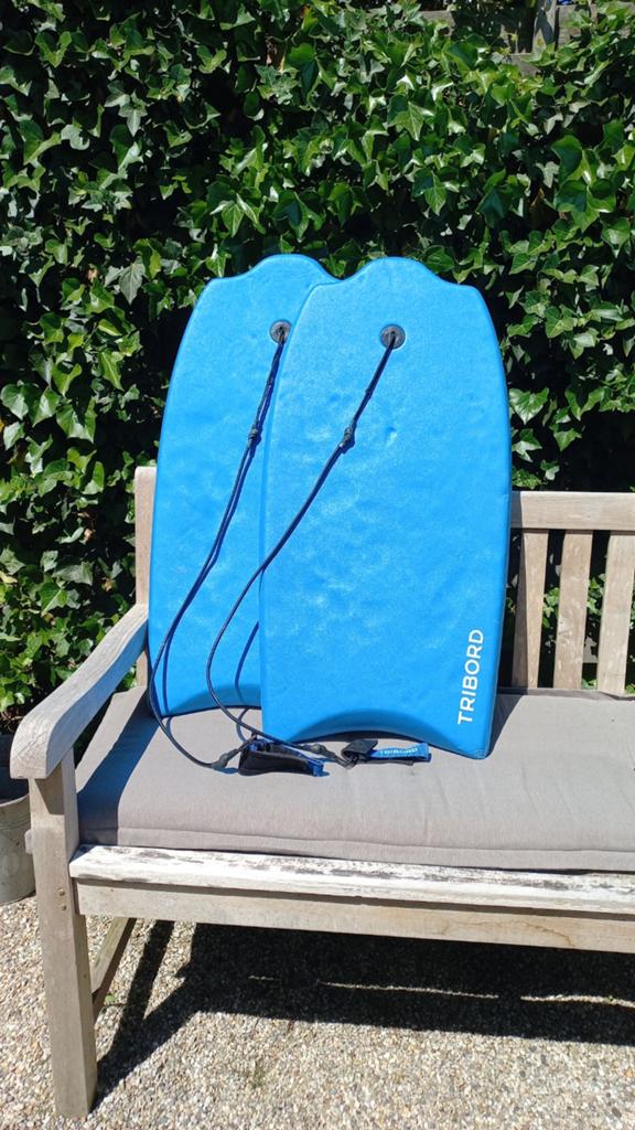 Bodyboard zomers blauw, Ophalen, Gebruikt, Overige typen, Met koord