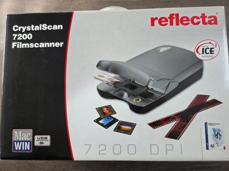 Reflecta CrystalScan 7200 Filmscanner - Zo goed als nieuw, Diascanner, MacOS, Ophalen of Verzenden, Zo goed als nieuw