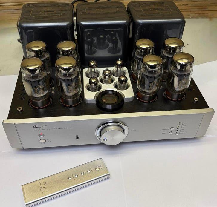 Cayin A-100T buizenversterker met Gold-Lion KT88 upgrade, Ophalen, Zo goed als nieuw, Audio