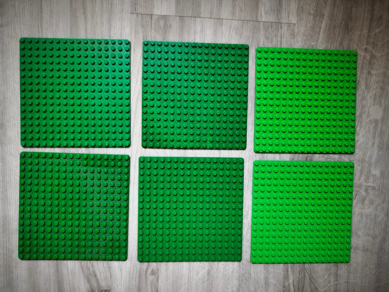 6 Lego bouwplaten grondplaten groen 16x16, Kinderen en Baby's, Speelgoed | Duplo en Lego, Ophalen of Verzenden, Gebruikt, Grondplaat