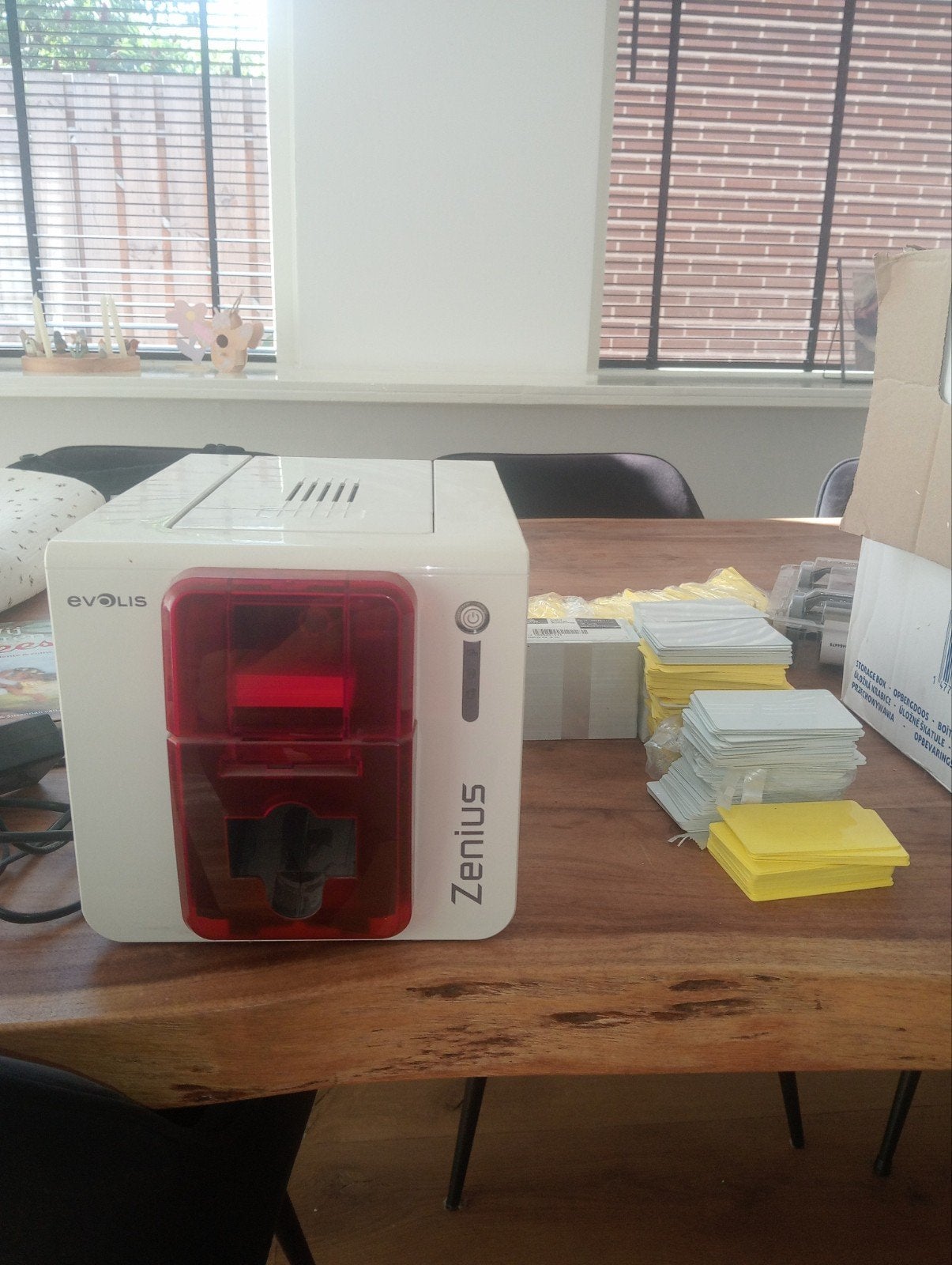 Evolis Zenius kaartprinter met kaarten - werking onbekend, Kleur printen, Evolis, Printer, Ophalen of Verzenden
