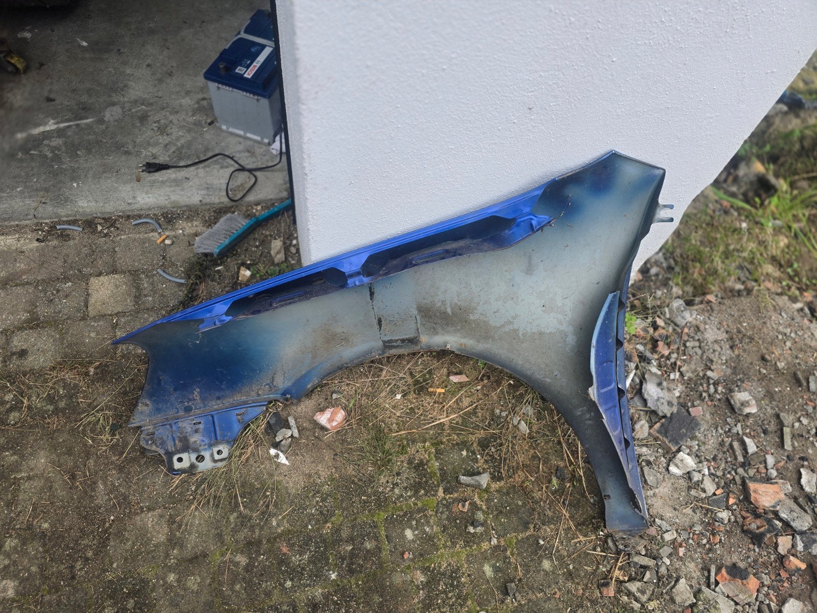 Volkswagen Golf 5 Spatbord Rechtsvoor Blauw, Ophalen, Gebruikt, Volkswagen, Spatbord
