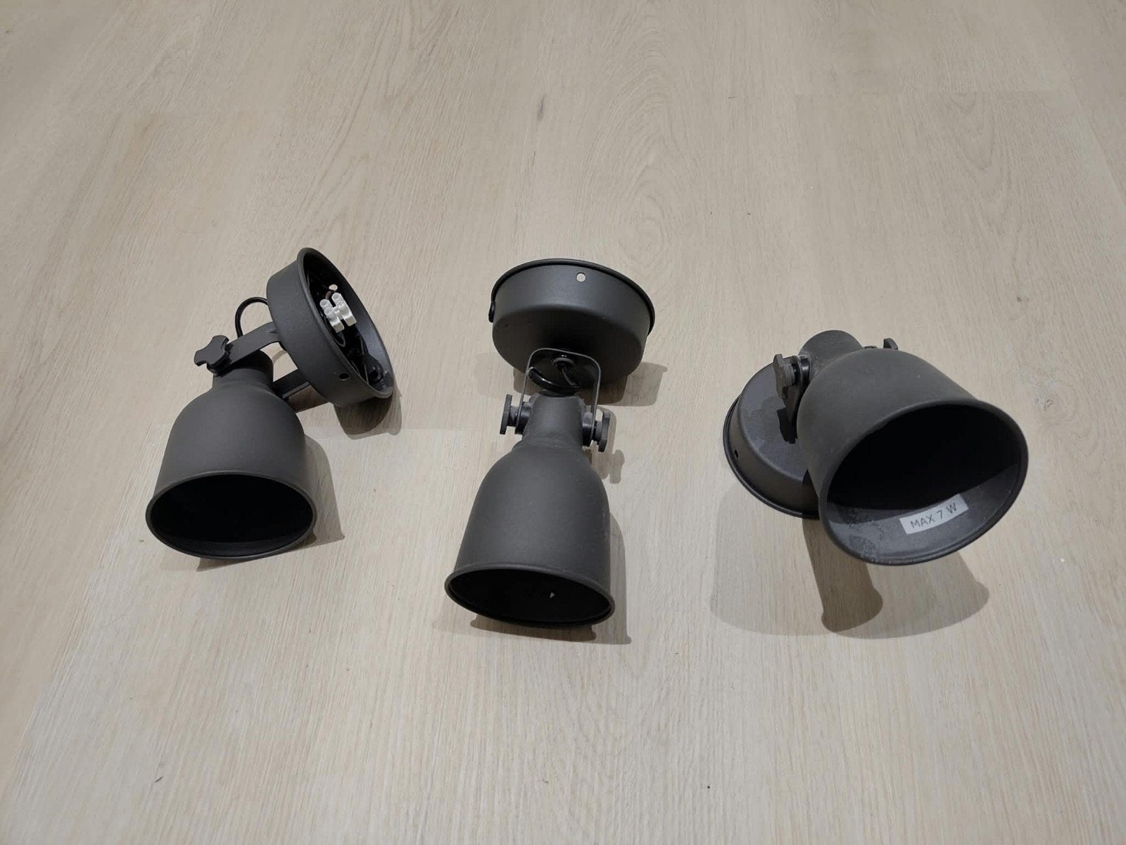 3x IKEA HEKTAR spots, Geschikt voor plafondmontage, GU10, Ophalen of Verzenden, Zo goed als nieuw