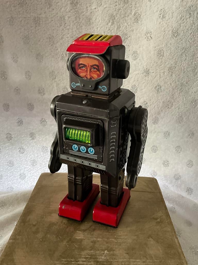 antieke robot Horikawa secret weapon space scout werkt goed!, Ophalen of Verzenden