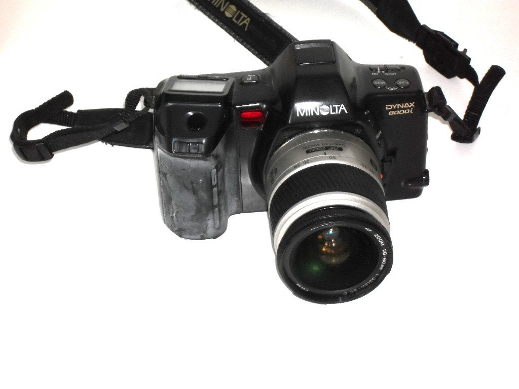 minolta dynax 8000i met 28-80 lens, Audio, Tv en Foto, Fotocamera's Analoog, Ophalen of Verzenden, Gebruikt, Spiegelreflex, Minolta