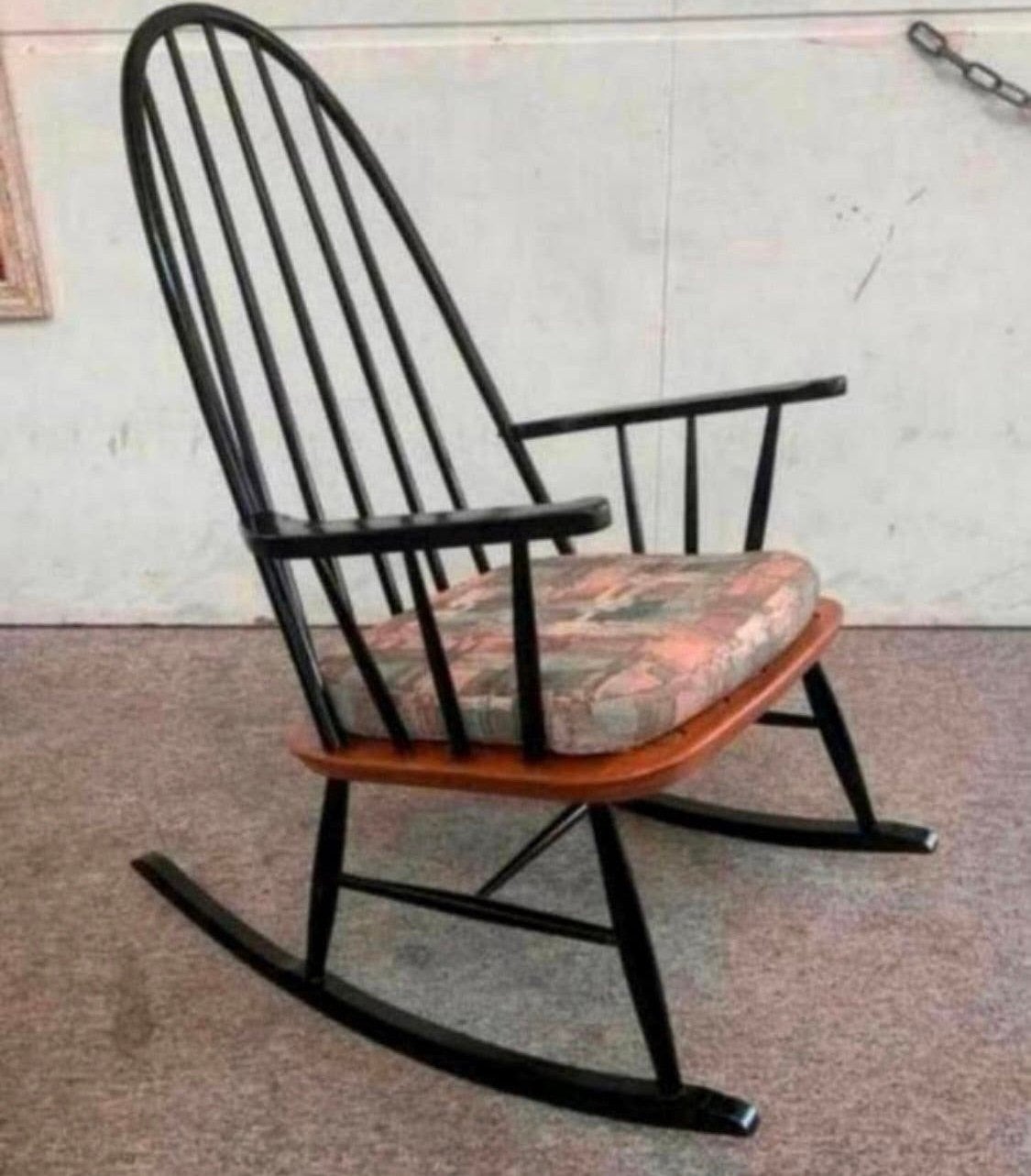 Schommelstoel Vintage Ilmari Tapiovaara Rocking chair 60s., Ophalen of Verzenden