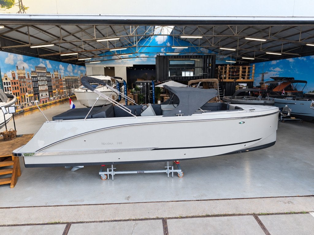 Maxima 740 | 250PK | Boegschroef, audio, nav | Full-option!, Watersport en Boten, Tender, Overige brandstoffen, Nieuw, 8 m