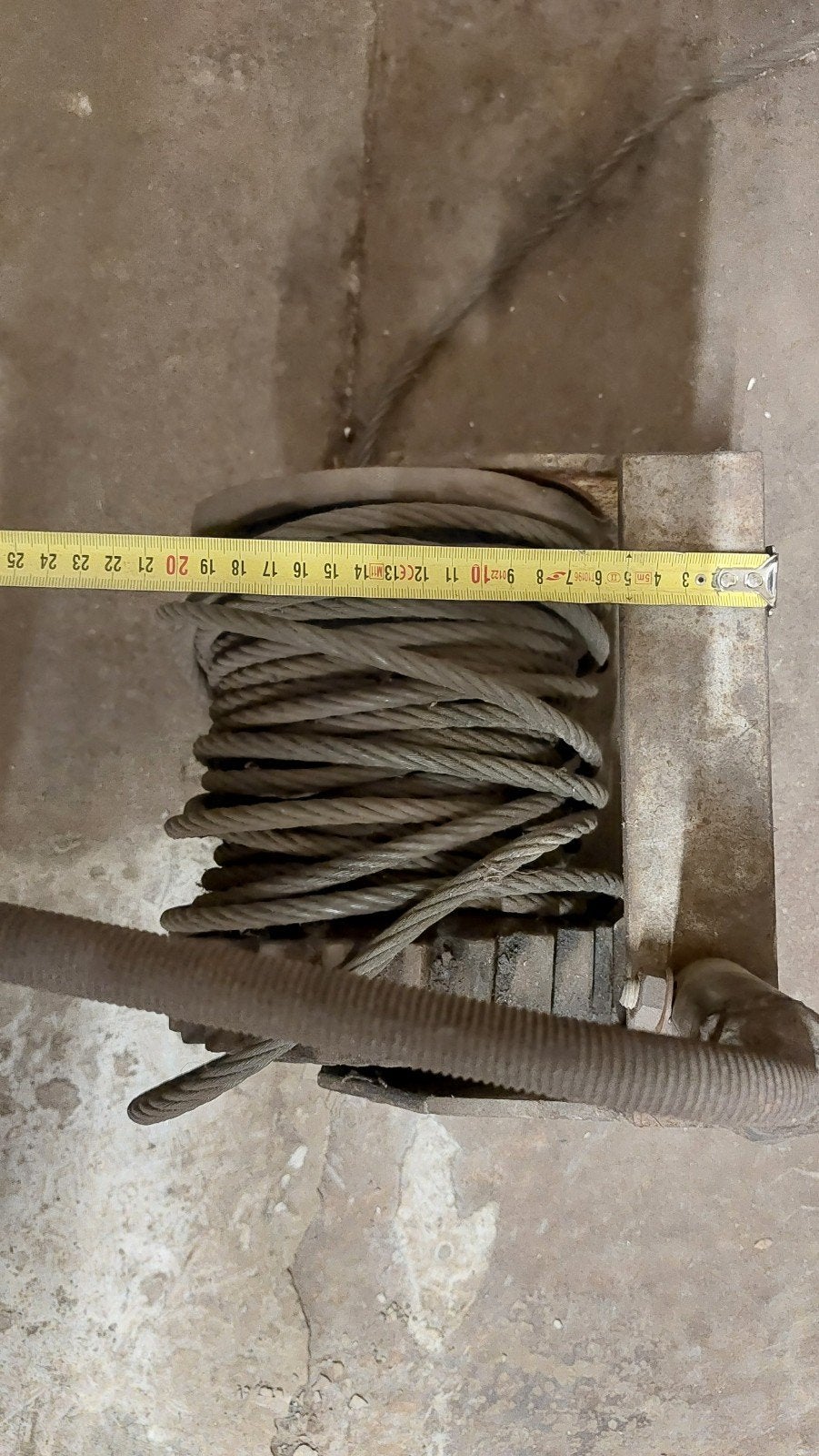 Wormlie, handlier met staalkabel, Doe-het-zelf en Verbouw, Lieren en Takels, Ophalen, Gebruikt, Handmatig