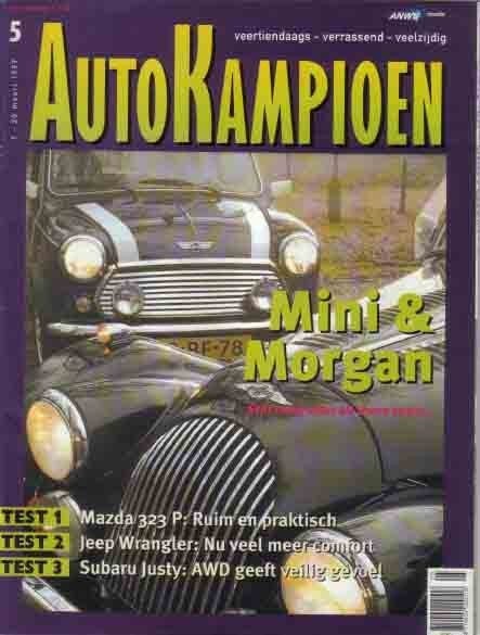 Autokampioen 5 1997 : Mini Cooper 1.3i - Morgan 4/4 - Jeep, Ophalen of Verzenden, Gelezen, Algemeen