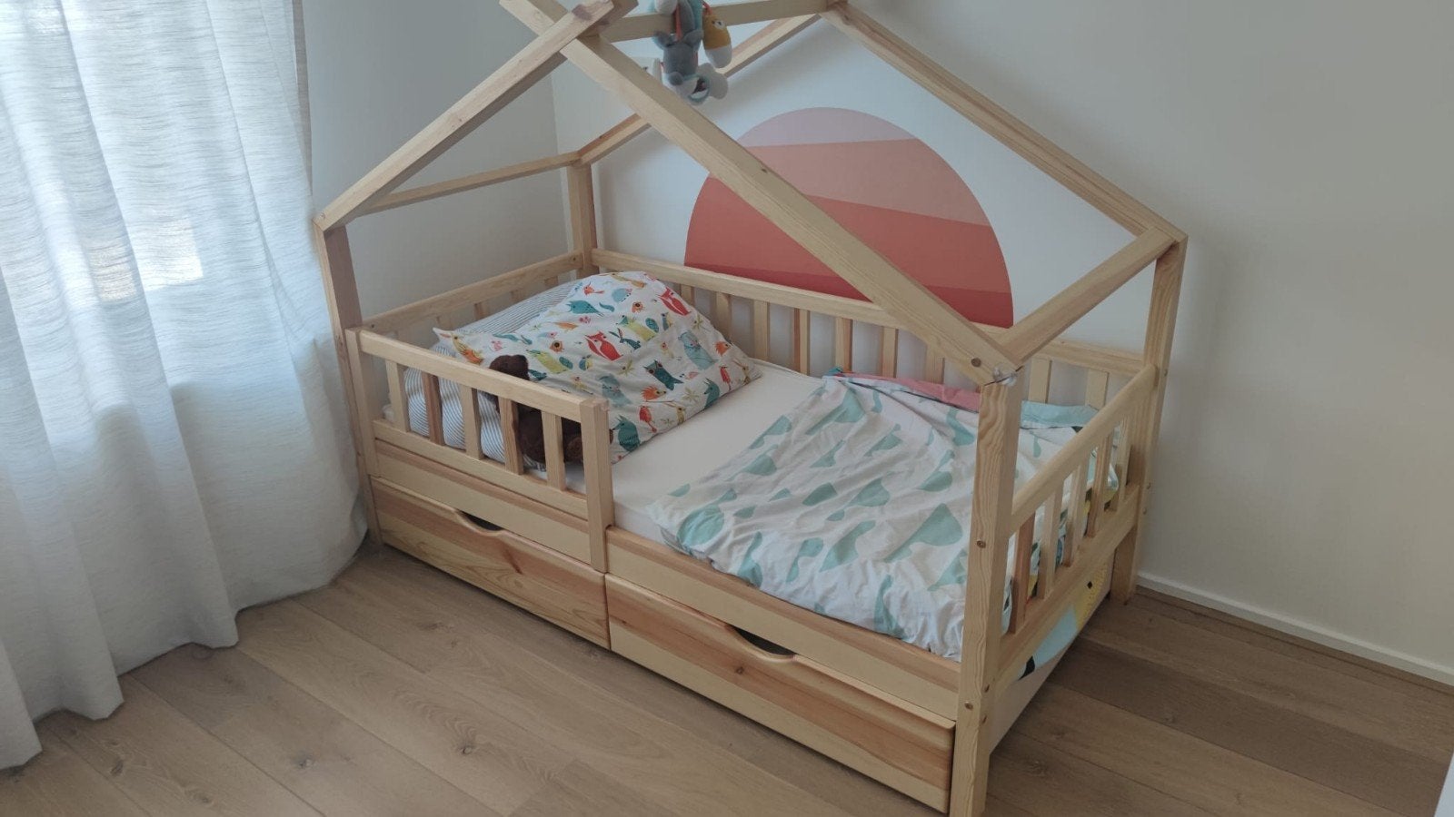 Bedhuisje, huisbed Vitalispa, 70 tot 85 cm, Zo goed als nieuw, 160 tot 180 cm, Ophalen