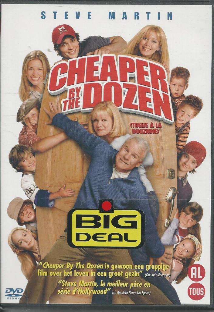 Cheaper by the dozen met o.a. Steve Martin, Ophalen of Verzenden, Komedie, Nieuw in verpakking, Alle leeftijden