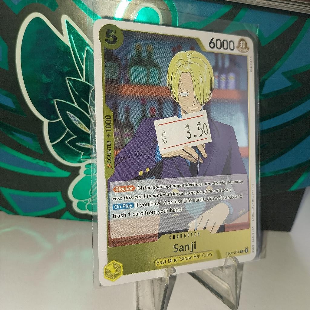 Sanji EB02-054 One Piece, Ophalen of Verzenden, Zo goed als nieuw, Losse kaart