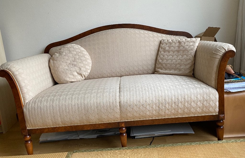 Bankstel, Huis en Inrichting, Banken | Bankstellen, Ophalen, Gebruikt, 150 tot 200 cm, Tweepersoons