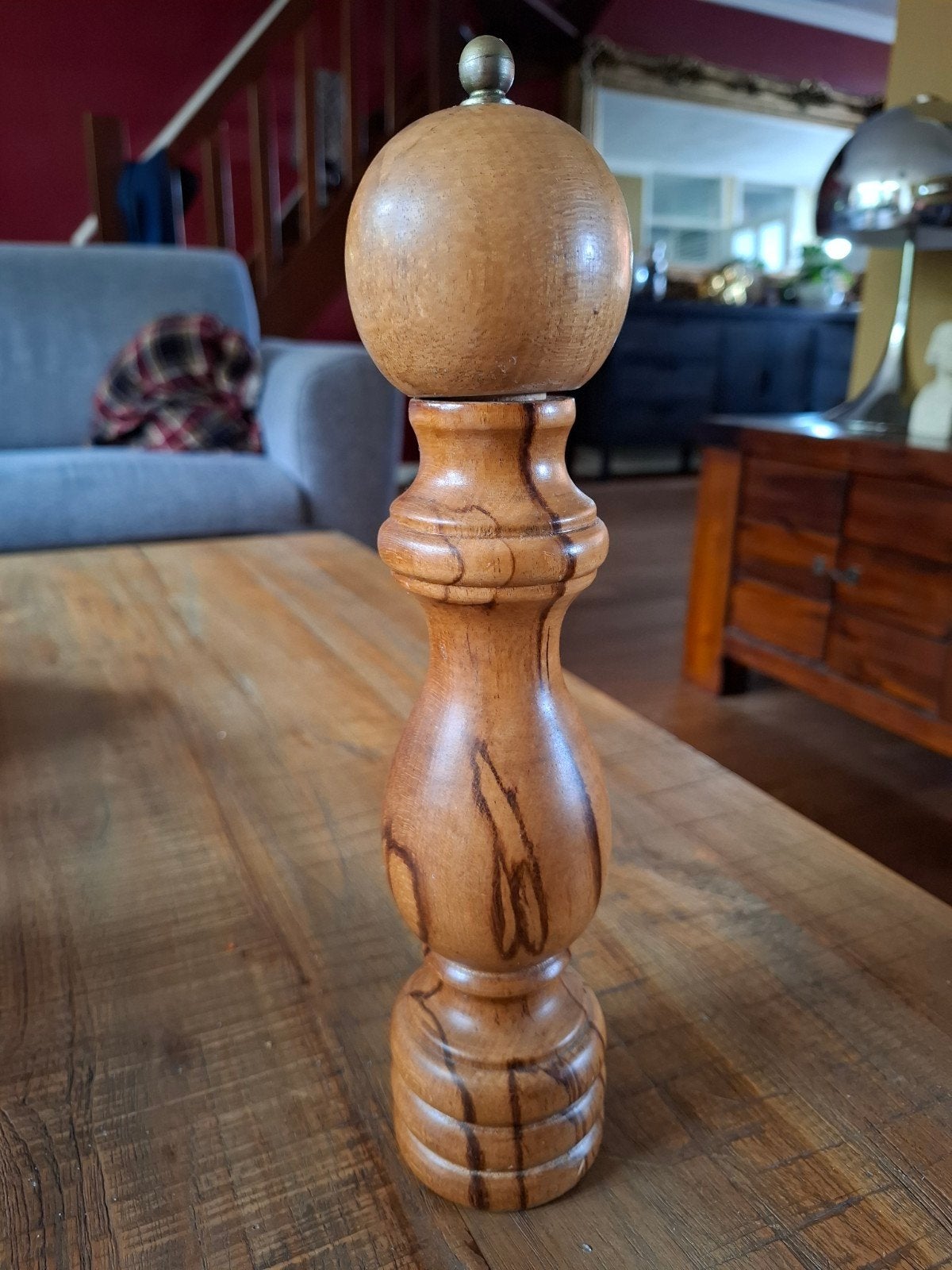 Vintage houten pepermolen, Ophalen of Verzenden