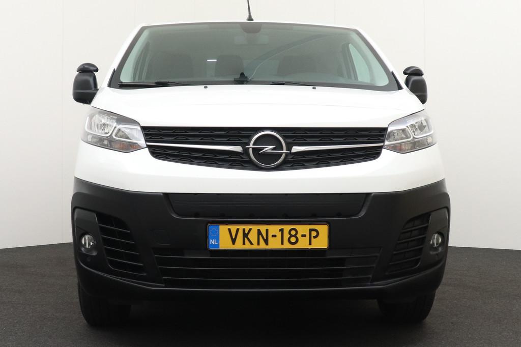 Opel Vivaro-e L2 Edition 75 kWh 3-Pers Camera Carplay Dodeho, Auto's, Bestelauto's, 136 pk, Gebruikt, Zwart, Leder en Stof