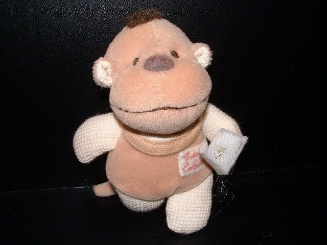 TIAMO AAP KLEIN VELOURS BEIGE ME WITTE WAFELSTOF OREN ARMEN, Kinderen en Baby's, Verzenden, Nieuw, Overige typen