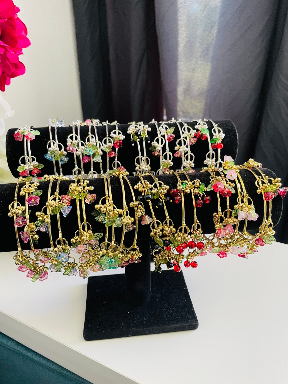 Kashmir Fairy Floral, Cherry en Black Berry armbanden, Overige materialen, Overige kleuren, Verzenden, Nieuw