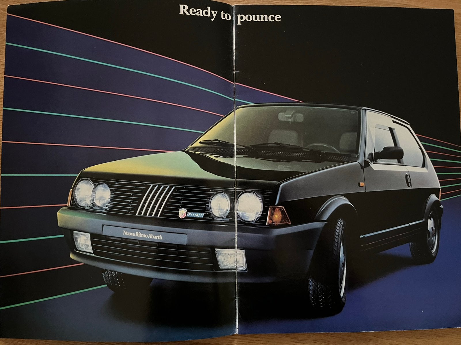 Folder Fiat Ritmo Abarth 130 TC 1983 / 1984, Ophalen of Verzenden, Zo goed als nieuw, Overige merken