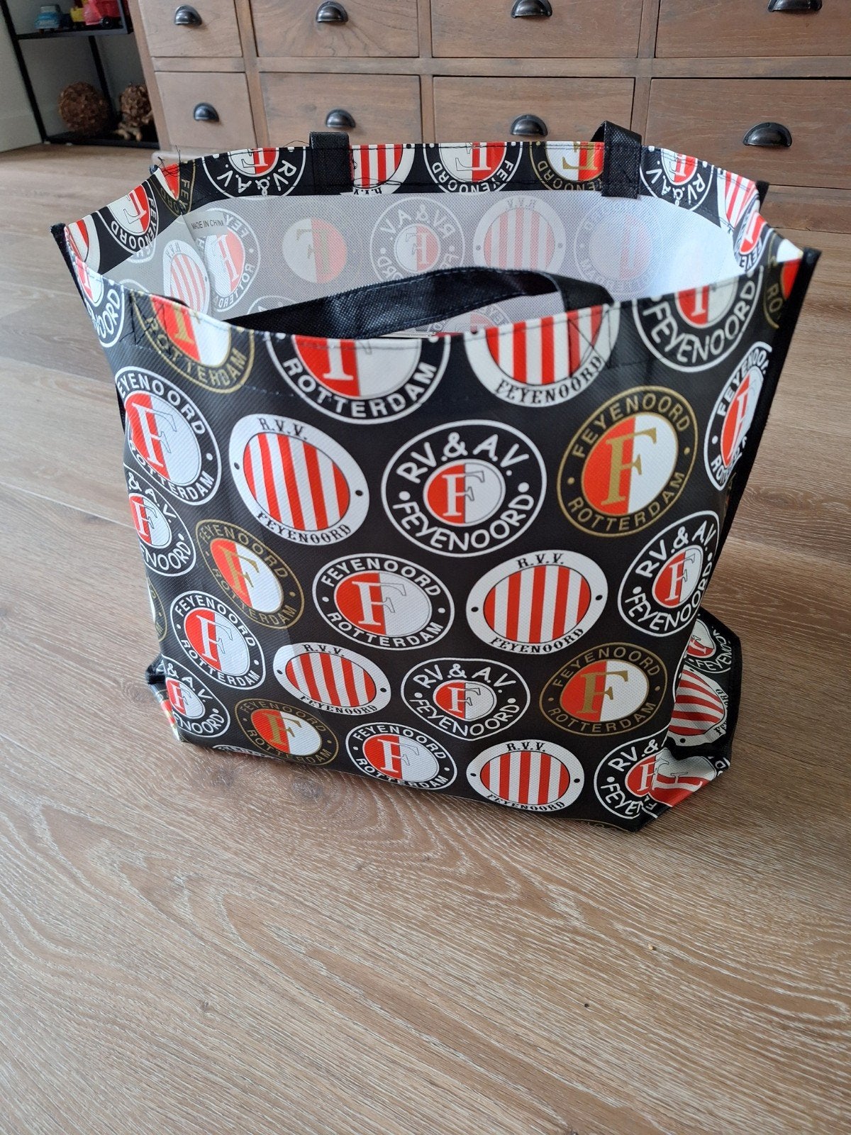 Feijenoordtas vol met Feijenoord tijdschriften, Ophalen, Feyenoord, Boek of Tijdschrift