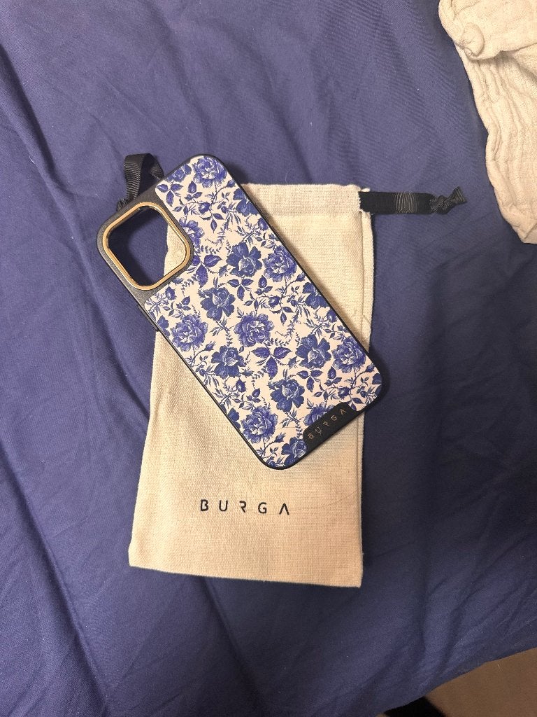 Burga telefoonhoesje iPhone 12 garden stories elite dark, Blauw, Nieuw, Ophalen of Verzenden, IPhone 12