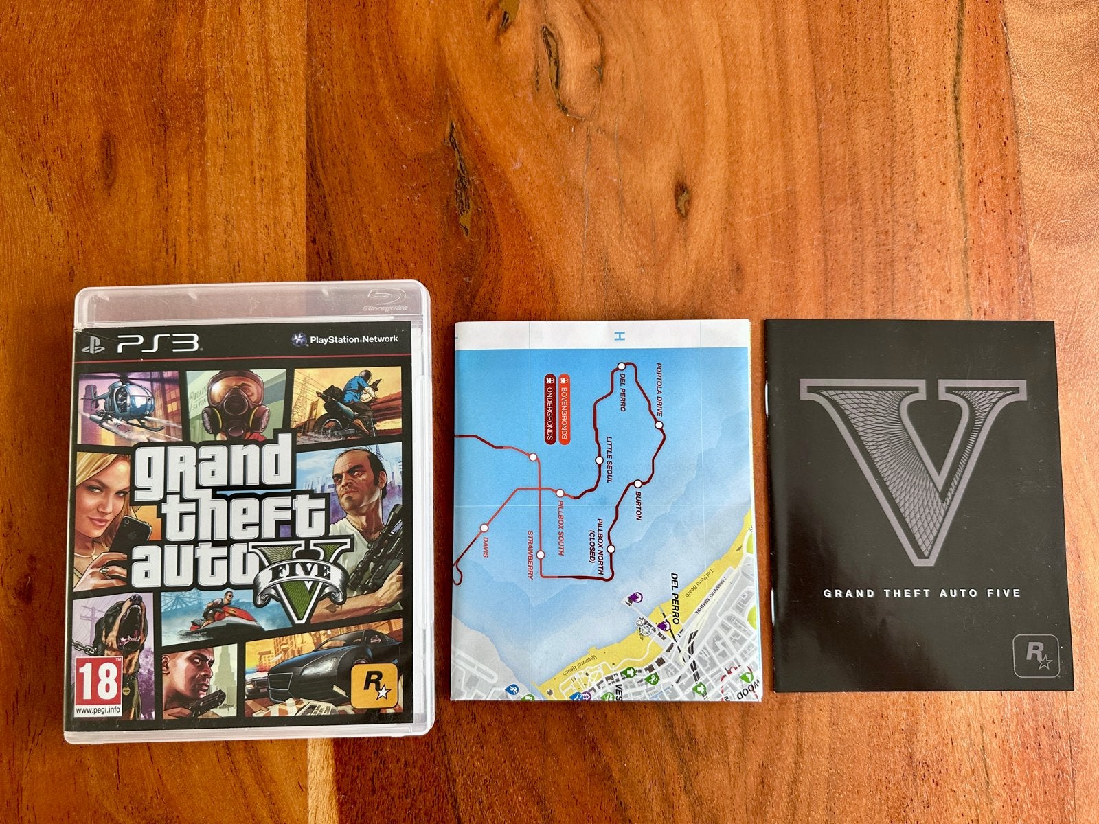 Grand Theft Auto V (GTA 5) PS3 - Compleet met Kaart en Boekj, Avontuur en Actie, Online, Vanaf 18 jaar, 1 speler