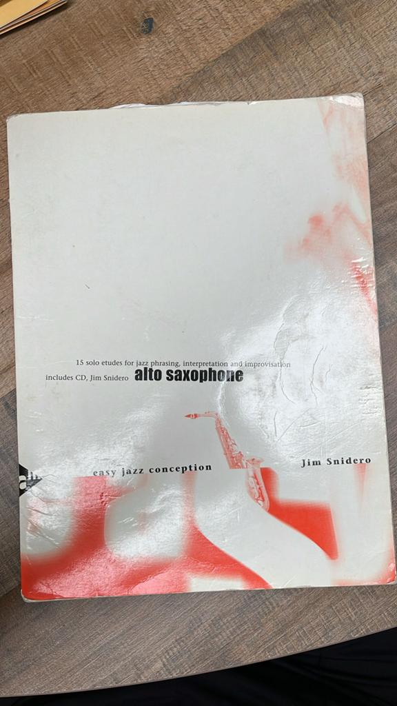 Jim Snidero - Easy Jazz Conception Alto Saxophone (excl. CD), Gebruikt, Ophalen of Verzenden, Jazz, Saxofoon